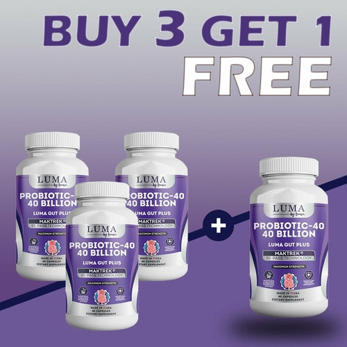 Luma Gut Plus - Adult Probiotics 40 Billion CFU for Stomach Acid