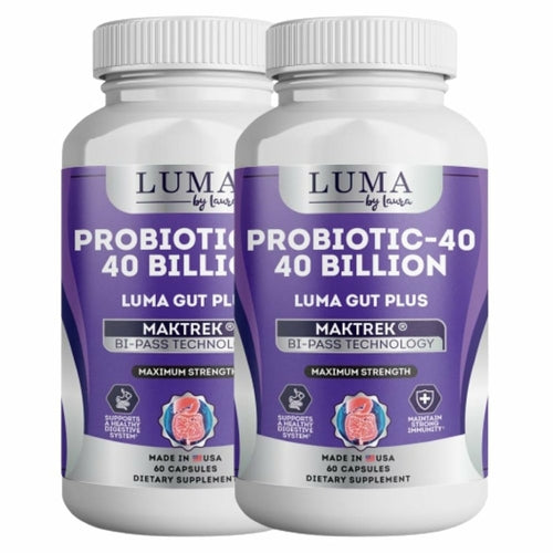 Luma Gut Plus - Adult Probiotics 40 Billion CFU for Stomach Acid