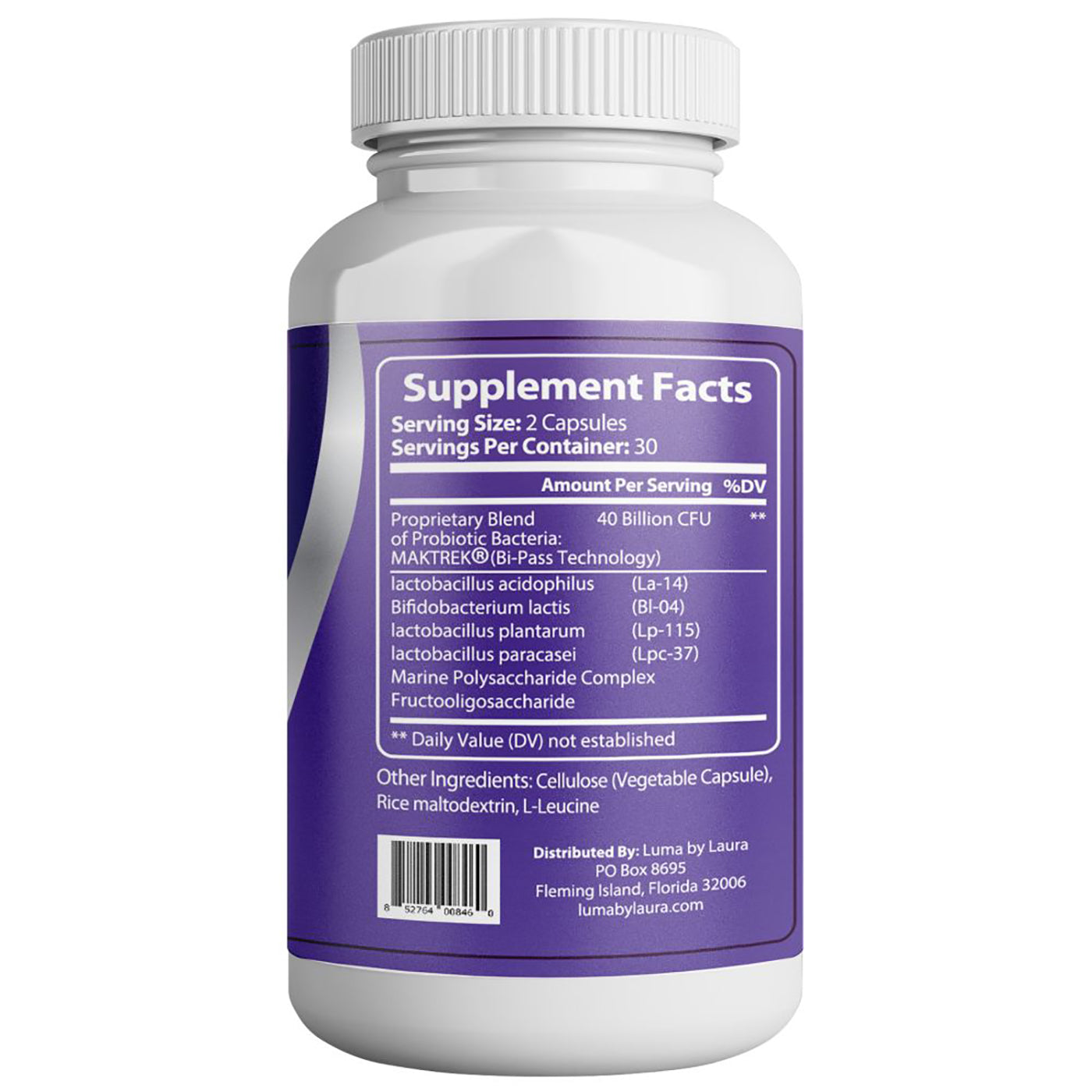 Luma Gut Plus - Adult Probiotics 40 Billion CFU for Stomach Acid
